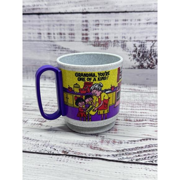 Vintage Grandma You're One of a Kind Plastic Milk Cup Mug Whirley Industry - Picture 1 of 4